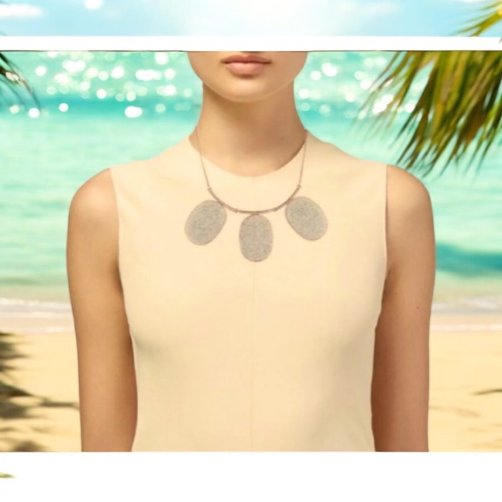 Do wonders Kate Spade New York, opal pave shining crystals, rose gold necklace.